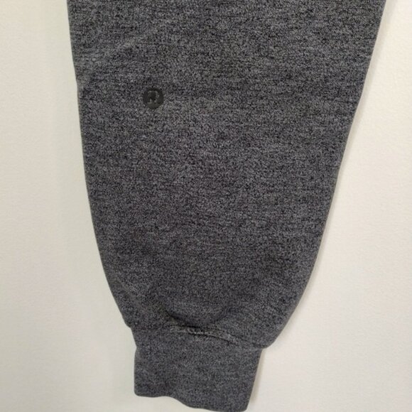 Lululemon On Track Jogger 4 Heathered Black Gym Workout Tapered Leg W5AMIS - Picture 8 of 10